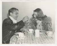5b1764 BRIDE CAME C.O.D. 8.25x10 still 1941 James Cagney feeding Bette Davis by Bert Longworth!