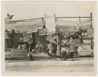 5b1782 DERBY DAY 8x10.25 still 1923 Joe Cobb, Farina & Our Gang kids with lemonade & hot dog stands!