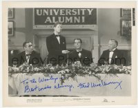 5b0126 FRED MACMURRAY signed 8x10.25 still 1949 in tuxedo at banquet in Father Was a Fullback!