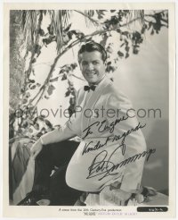 5b0153 ROBERT CUMMINGS signed 8x10 still 1941 great portrait in tuxedo from Moon Over Miami!