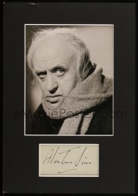 5b0218 ALASTAIR SIM signed 4x6 album page in 12x17 display 1960s ready to frame on your wall!