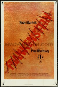 5b0919 ANDY WARHOL'S FRANKENSTEIN 3D 1sh 1974 Paul Morrissey, great image of title in stitches!