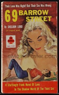 5b1472 69 BARROW STREET paperback book 1959 their love was right, but their sex was wrong!