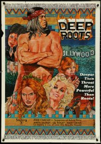 5b1014 DEEP ROOTS 25x36 1sh 1978 Jesse Chacan, Deeper than Throat and more powerful than Roots!