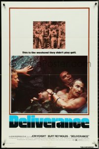 5b1016 DELIVERANCE 1sh 1972 Jon Voight, Burt Reynolds, Ned Beatty, John Boorman classic!