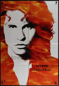 5b1034 DOORS teaser DS 1sh 1990 cool image of Val Kilmer as Jim Morrison, directed by Oliver Stone!
