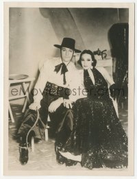 5b1937 WONDER BAR candid English 4.75x5.25 news photo 1934 sexy Dolores Del Rio & Ricardo Cortez!