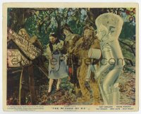 5b1719 WIZARD OF OZ color English FOH LC R1955 Dorothy, Scarecrow, Lion & Tin Man by broken sign!