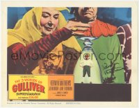 5b0034 3 WORLDS OF GULLIVER signed LC 1960 by Kerwin Mathews, cool Ray Harryhausen FX scene!