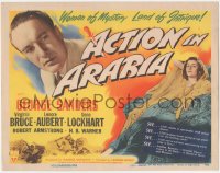 5b0750 ACTION IN ARABIA TC 1944 George Sanders & Virginia Bruce in the land of intrigue!