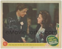 5b0036 BABES ON BROADWAY signed LC 1941 by Mickey Rooney, who's flirting with Judy Garland!