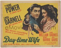 5b0755 DAY-TIME WIFE TC 1939 15 year-old Linda Darnell, Hollywood's youngest lead lady, Tyrone Power