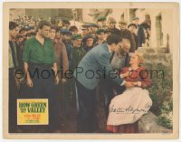 5b0045 HOW GREEN WAS MY VALLEY signed LC 1941 by Walter Pidgeon, who's helping unconscious Anna Lee!