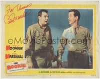5b0059 ROOKIE signed LC #4 1959 by Peter Marshall, who's close up with Tommy Noonan!