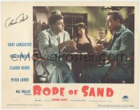 5b0060 ROPE OF SAND signed LC #6 1949 by Corinne Calvet, who's with Burt Lancaster, Henreid & Rains!