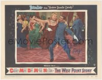 5b0072 WEST POINT STORY signed LC #3 1950 by Virginia Mayo, who's dancing with cadet Gene Nelson!