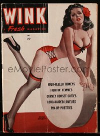 5b0670 WINK magazine December 1947 super sexy cover art by Peter Driben, lots of near-naked women!