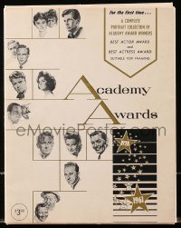 5b0451 ACADEMY AWARDS PORTFOLIO 9x11 print set 1962 Volpe art of all Best Actor & Actress winners!