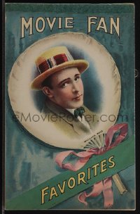 5b1392 WALLACE REID 5x8 notepad 1910s great cover image with movie fan pun, never used!