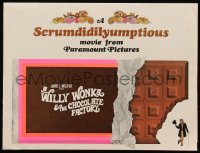 5b0495 WILLY WONKA & THE CHOCOLATE FACTORY promo brochure 1971 Quaker Oats tie-in, w/herald, rare!