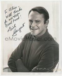 5b0196 DICK SARGENT signed 8x10 REPRO photo 1980s head & shoulders portrait with his arms crossed!