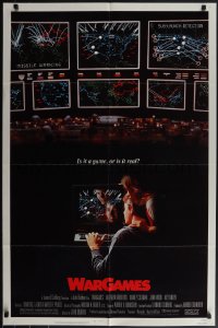 5b1361 WARGAMES 1sh 1983 Matthew Broderick plays video games to start World War III!