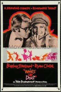 5b1367 WHAT'S UP DOC style B 1sh 1972 Barbra Streisand, Ryan O'Neal, directed by Peter Bogdanovich!