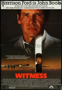 5b1379 WITNESS int'l 1sh 1985 big city cop Harrison Ford in Amish country, directed by Peter Weir!