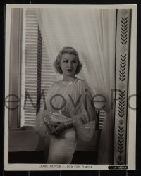 5b1679 CLAIRE TREVOR 3 8x10 stills 1930s posing on boat, wearing fabulous outfits, 2 by Kornman!