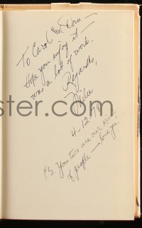 5b0091 MIKE DOUGLAS signed hardcover book AND signed letter 1978 autobiography Mike Douglas: My Story!