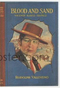 5b1423 BLOOD & SAND herald 1922 matador Rudolph Valentino close portrait & in kiss close up!