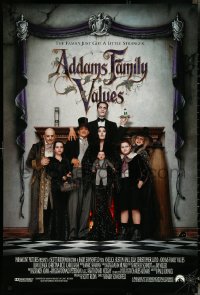 5c0535 ADDAMS FAMILY VALUES int'l DS 1sh 1993 Christina Ricci, the family just got a little stranger!