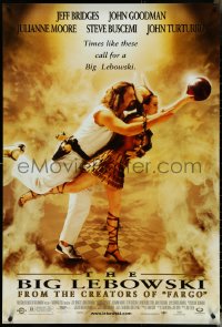 5c0560 BIG LEBOWSKI 1sh 1998 Coen Bros cult classic, Jeff Bridges bowling w/Julianne Moore!