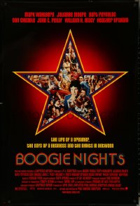 5c0568 BOOGIE NIGHTS 1sh 1997 Burt Reynolds, Julianne Moore, Wahlberg as Dirk Diggler!