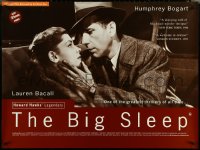 5c0044 BIG SLEEP British quad R1990s Humphrey Bogart, sexy Lauren Bacall, Howard Hawks!