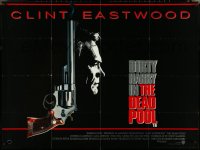 5c0049 DEAD POOL British quad 1988 Clint Eastwood as tough cop Dirty Harry, cool gun image!