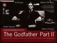 5c0054 GODFATHER PART II British quad R1996 Al Pacino in Francis Ford Coppola classic crime sequel!