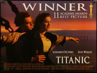 5c0071 TITANIC DS British quad 1997 DiCaprio, Kate Winslet, directed by James Cameron!