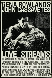 5c0094 LOVE STREAMS Canadian 1sh 1984 great image of star/director John Cassavetes & Gena Rowlands!