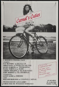 5c0338 CARNAL'S CUTIES 15x23 video poster R1980sinside 'expose' on messenger services, ultra rare!