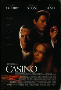 5c0580 CASINO DS 1sh 1995 Martin Scorsese, Robert De Niro & Sharon Stone, Joe Pesci, cast image!