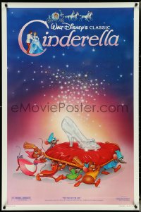 5c0585 CINDERELLA 1sh R1987 Walt Disney classic romantic musical fantasy cartoon!