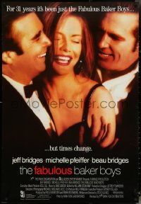 5c0097 FABULOUS BAKER BOYS English 1sh 1989 Jeff & Beau Bridges, sexy Michelle Pfeiffer!