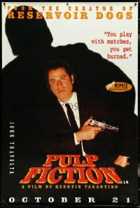 5c0026 PULP FICTION 2 advance English 40x60 1994 Travolta as Vincent, Keitel as The Wolf!