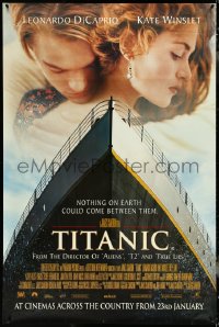 5c0025 TITANIC English 40x60 1997 Leonardo DiCaprio, Kate Winslet, directed by James Cameron!