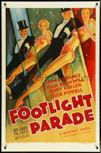 5c0218 FOOTLIGHT PARADE S2 poster 2001 classic deco art of Cagney, Blondell, Keeler, Powell!