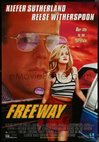 5c0649 FREEWAY 1sh 1997 Kiefer Sutherland, sexy Reese Witherspoon's life is no fairy tale!