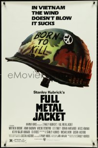 5c0656 FULL METAL JACKET 1sh 1987 Stanley Kubrick Vietnam War movie, Philip Castle art!