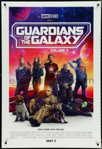 5c0668 GUARDIANS OF THE GALAXY VOL. 3 advance DS 1sh 2023 great image of cast on space ship!