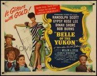 5c0477 BELLE OF THE YUKON style A 1/2sh 1944 Randolph Scott, sexy full-length Gypsy Rose Lee!